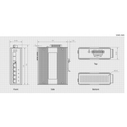 LevelOne IES-0600 switch di rete Gigabit Ethernet (10 100 1000) Nero