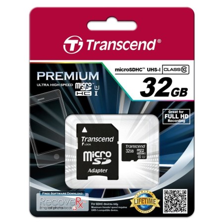 Transcend 32GB microSDHC Class 10 UHS-I MLC Classe 10