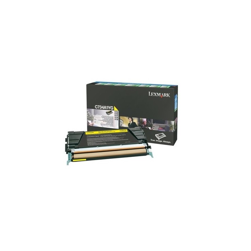 Lexmark C734A1YG toner cartridge 1 pc(s) Original Yellow