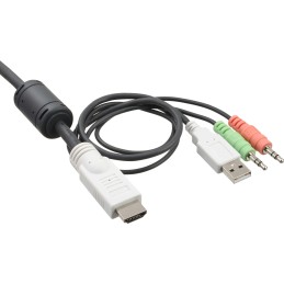 InLine KVM Switch, 2 porte, USB HDMI, Full HD, Audio, all-in-one