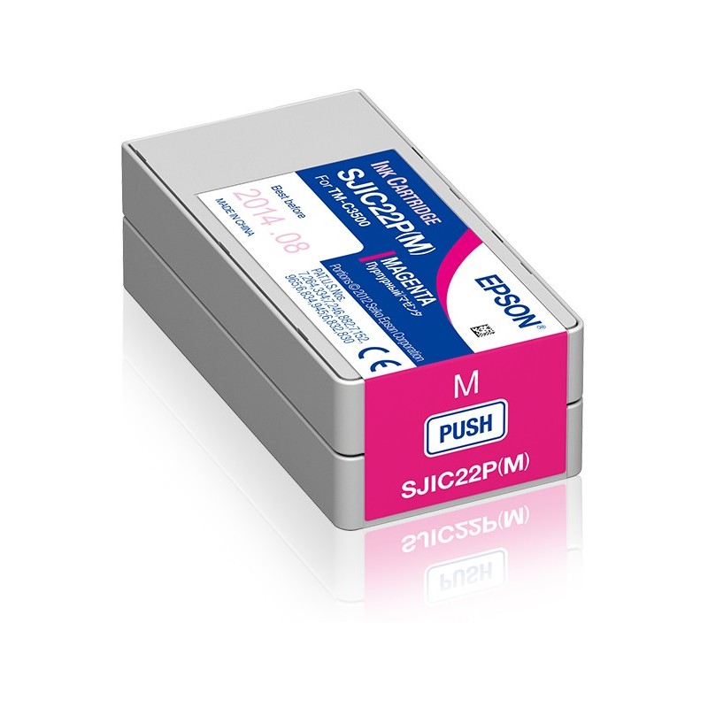 Epson SJIC22P(M)  Ink cartridge for ColorWorks C3500 (Magenta)