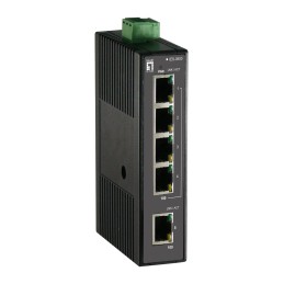 LevelOne IES-0500 switch di rete Non gestito Fast Ethernet (10 100) Nero