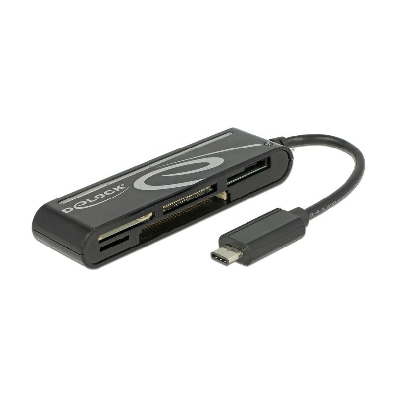 DeLOCK 91739 lettore di schede USB 2.0 Nero