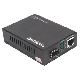 Intellinet 508216 convertitore multimediale di rete 1000 Mbit s Nero