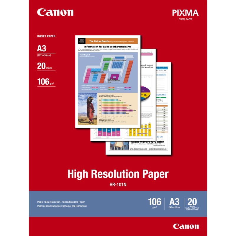 HR-101 - A3 (297 x 420 mm) 20 Blatt Normalpapier