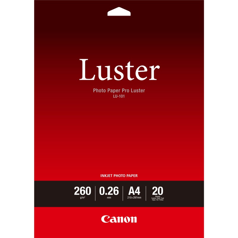 Photo Paper Pro Luster LU-101 - Glanz - 260 Mikron - A4 (210 x 297 mm)