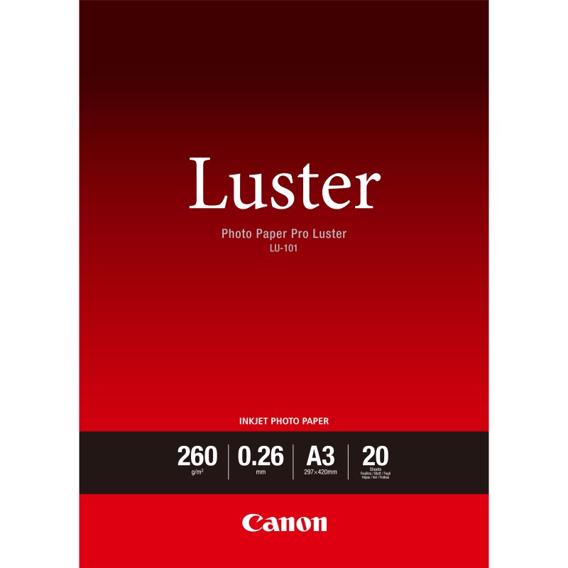 Photo Paper Pro Luster LU-101 - Glanz - 260 Mikron - A3 (297 x 420 mm)