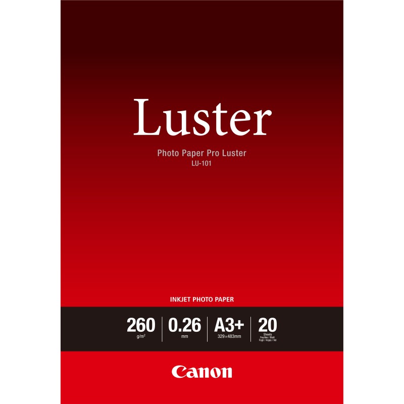 Photo Paper Pro Luster LU-101 - Glanz - 260 Mikron - A3 plus (329 x 423 mm)