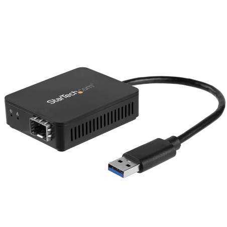 StarTech.com Convertitore da USB 3.0 a fibra ottica - Adattatore compatto da USB a SFP aperto - Adattatore di rete da USB a