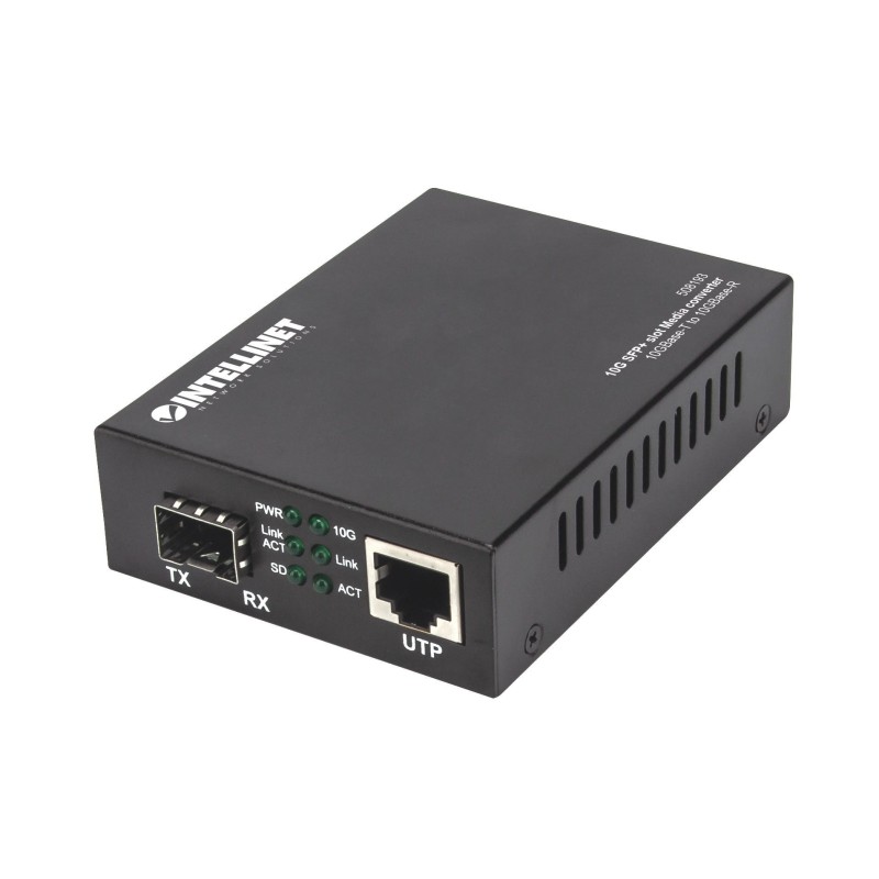 Intellinet 508193 network media converter 10000 Mbit/s Black