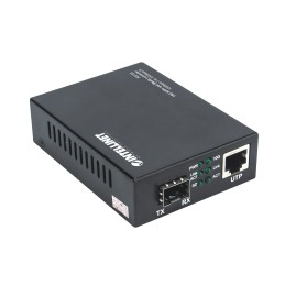Intellinet 508193 convertitore multimediale di rete 10000 Mbit s Nero