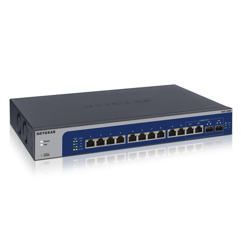 Plus XS512EM - Switch - Smart - 10 x 100/1000/2.5G/5G/10GBase-T + 2 x C 10 G-...