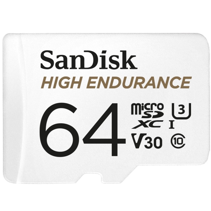 High Endurance - Flash-Speicherkarte (microSDXC-an-SD-Adapter inbegriffen)