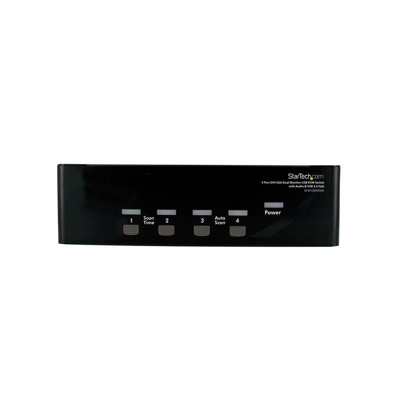 4 Port DVI KVM USB Switch - 4-fach DVI Umschalter mit USB Hub