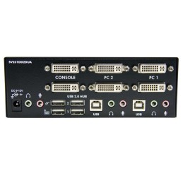 StarTech.com Switch KVM Dual DVI USB 2 porte con audio e hub USB 2.0