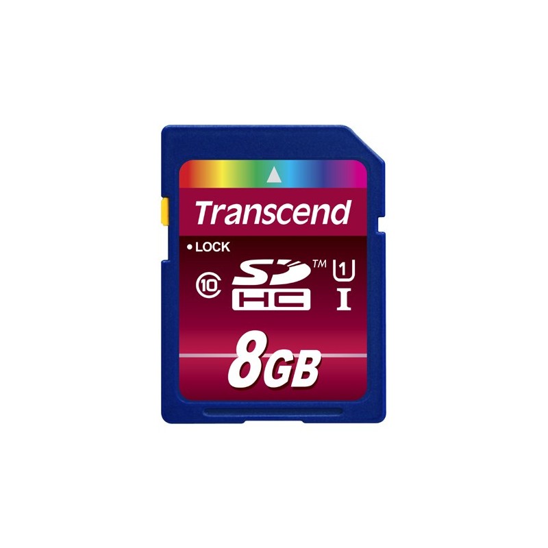 Transcend TS8GSDHC10U1 memoria flash 8 GB SDHC MLC Classe 10