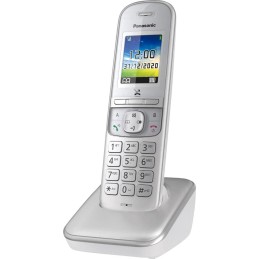 Panasonic KX-TGH710 Telefono DECT Identificatore di chiamata Perlato, Argento