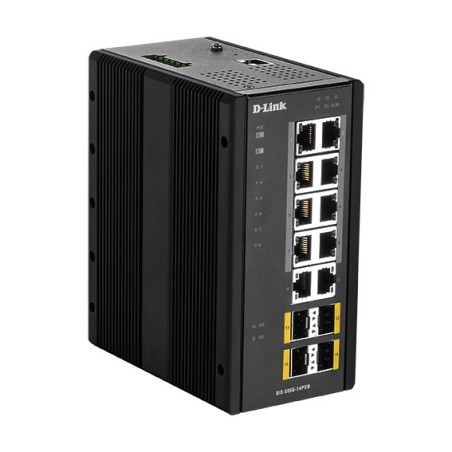 D-Link DIS‑300G‑14PSW Gestito L2 Gigabit Ethernet (10 100 1000) Supporto Power over Ethernet (PoE) Nero