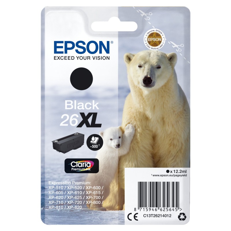 Epson C13T26214012 ink cartridge 1 pc(s) Original High (XL) Yield Black