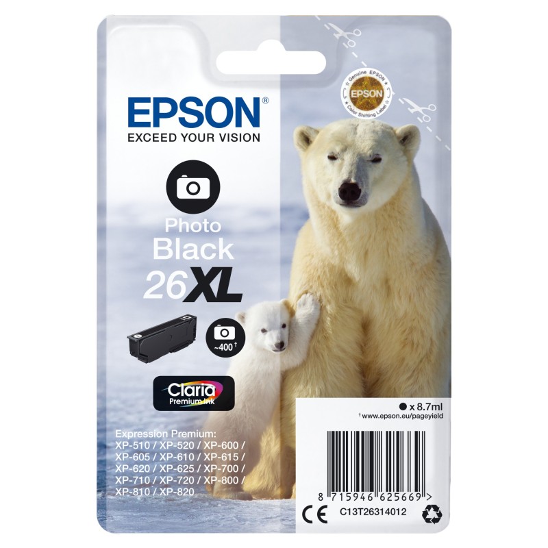 Epson Polar bear Cartuccia Nero-foto XL