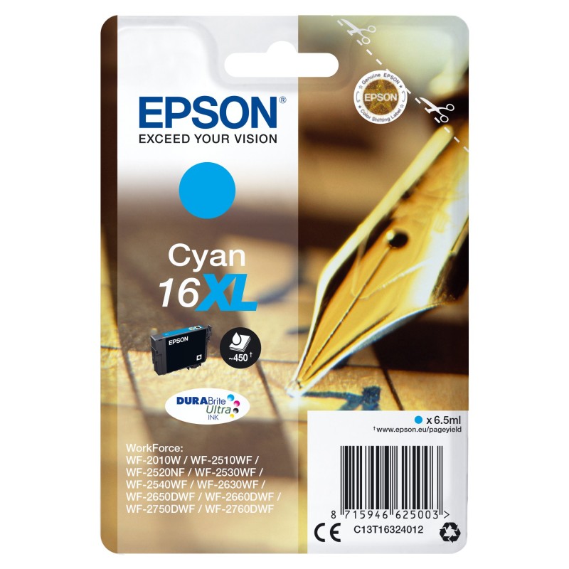 Epson Pen and crossword C13T16324012 ink cartridge 1 pc(s) Original High (XL) Yield Cyan