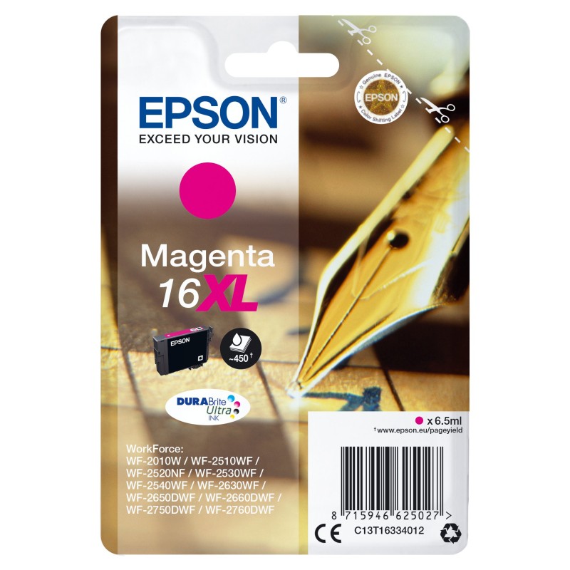 Epson Pen and crossword C13T16334012 ink cartridge 1 pc(s) Original High (XL) Yield Magenta