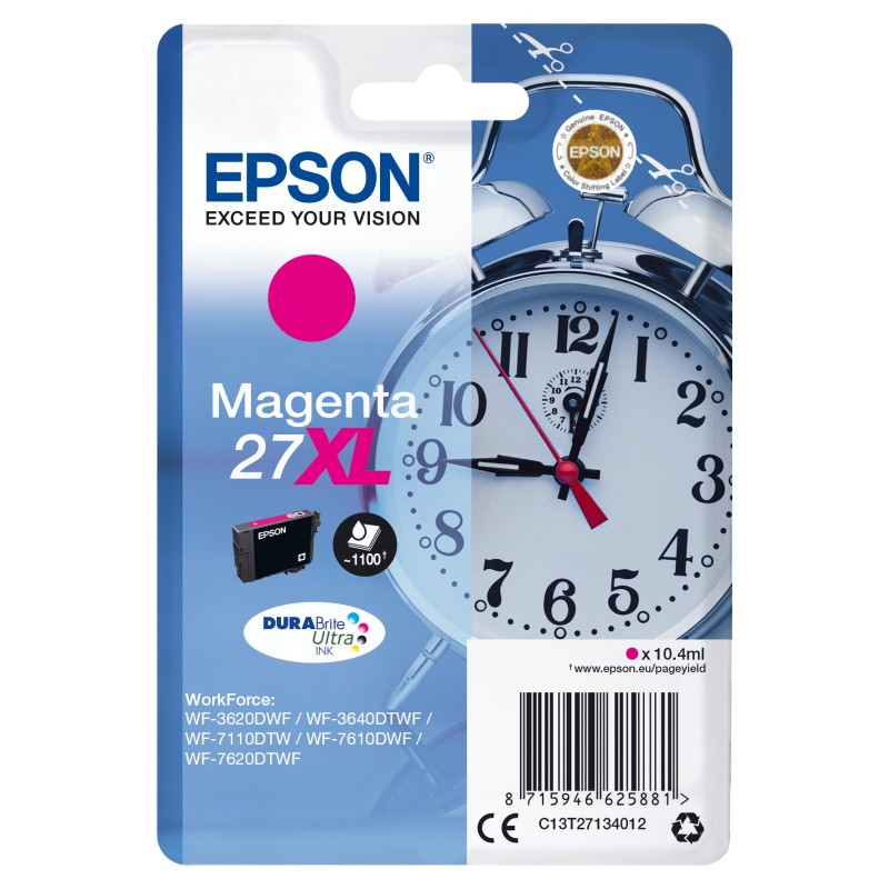 Epson Alarm clock C13T27134012 ink cartridge 1 pc(s) Original High (XL) Yield Magenta