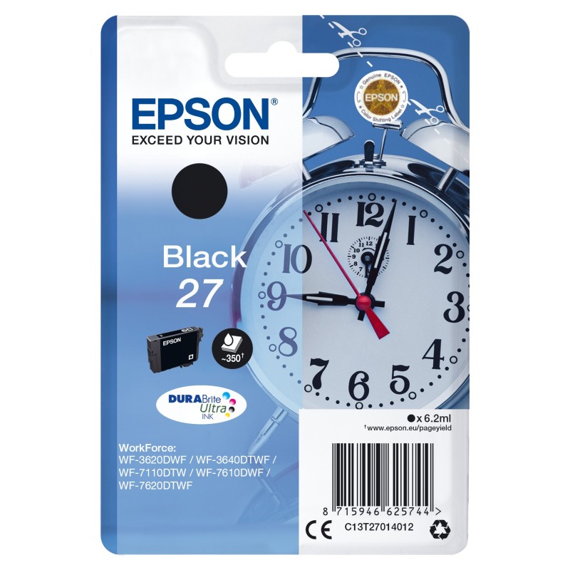 Epson Alarm clock C13T27014012 ink cartridge 1 pc(s) Original Standard Yield Black