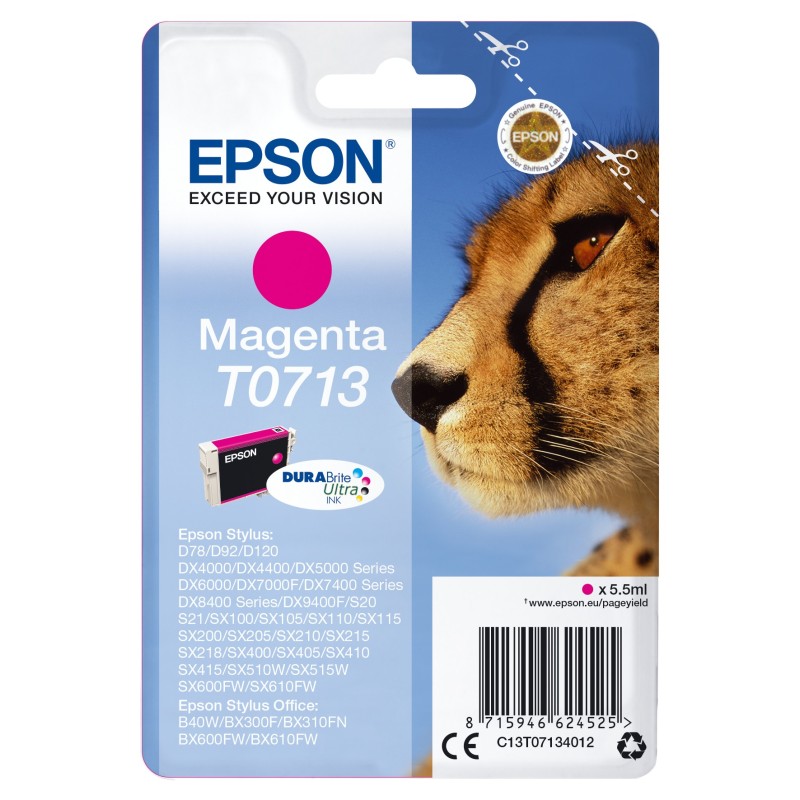 Epson T0713 ink cartridge 1 pc(s) Original Standard Yield Magenta