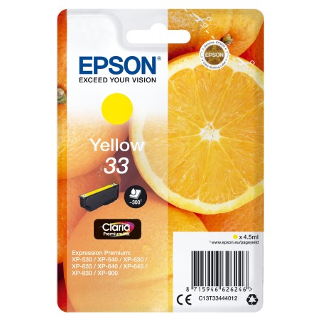 Epson Oranges Cartuccia Giallo T33 Claria Premium