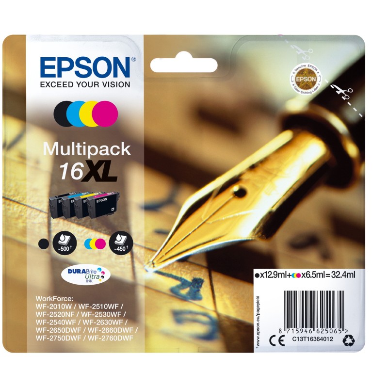 Epson Pen and crossword C13T16364012 ink cartridge 1 pc(s) Original High (XL) Yield Black, Cyan, Magenta, Yellow