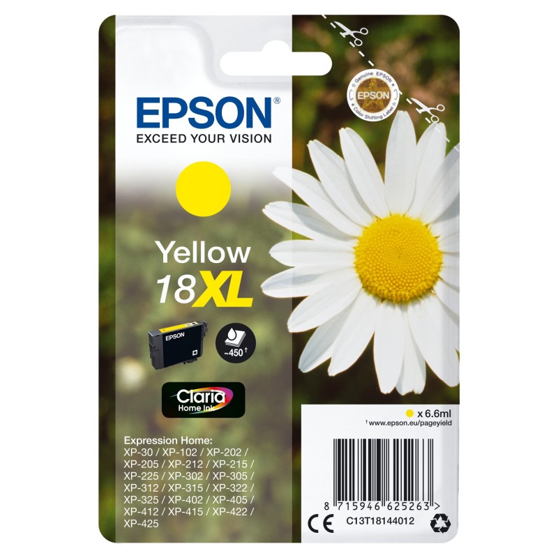 Epson Daisy C13T18144012 ink cartridge 1 pc(s) Original High (XL) Yield Yellow