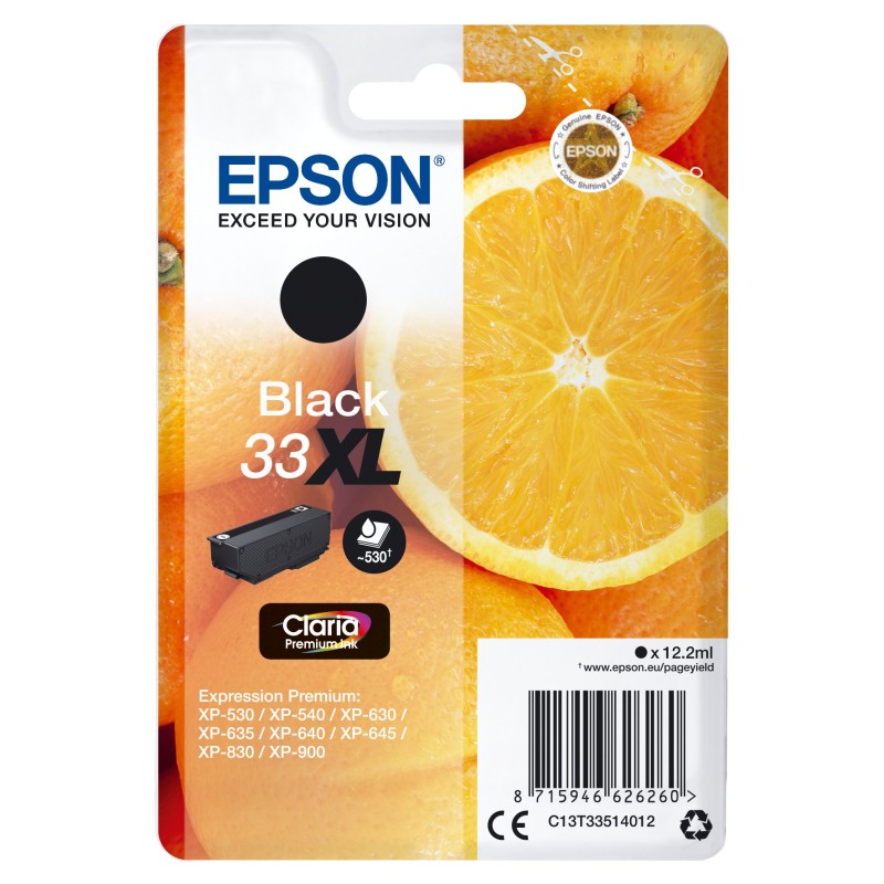 Epson Oranges C13T33514012 ink cartridge 1 pc(s) Original High (XL) Yield Black