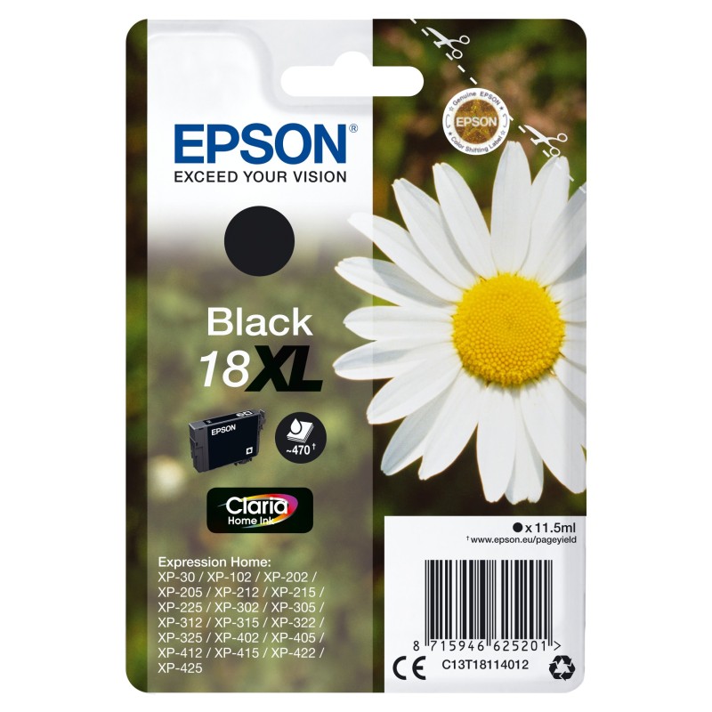 Epson Daisy C13T18114012 ink cartridge 1 pc(s) Original High (XL) Yield Black