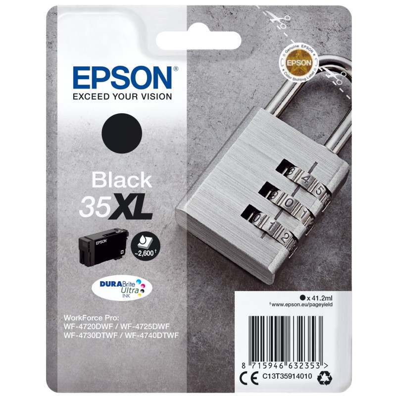 Epson Padlock C13T35914010 ink cartridge 1 pc(s) Original High (XL) Yield Black