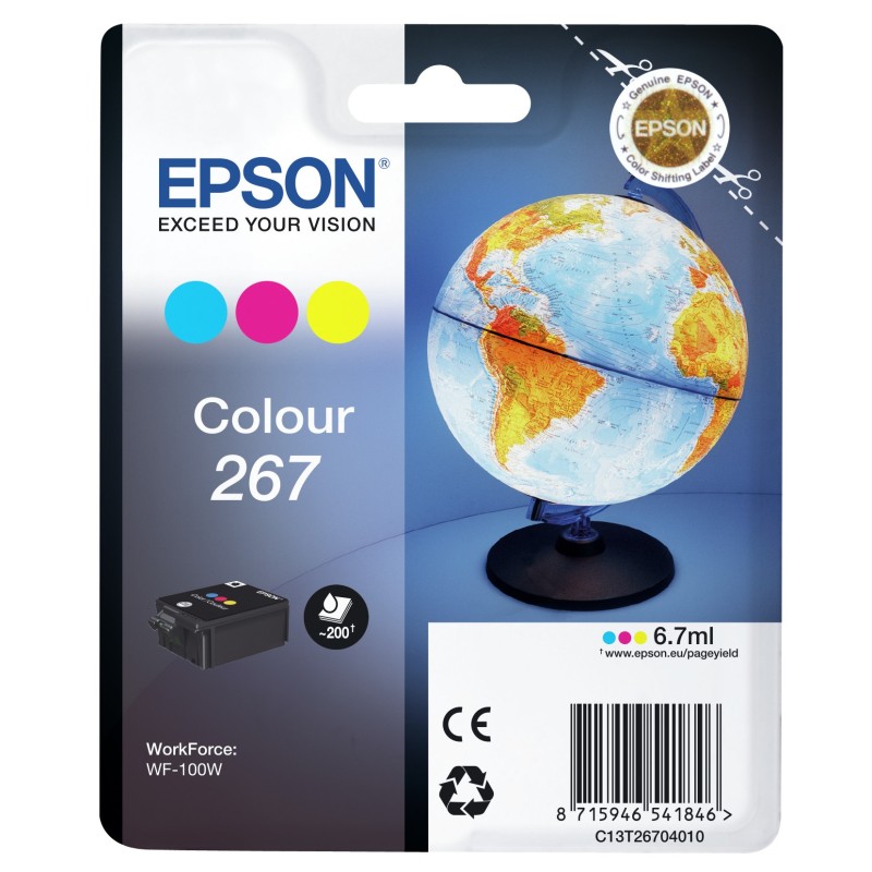 Epson Globe C13T26704010 ink cartridge 1 pc(s) Original Cyan, Magenta, Yellow