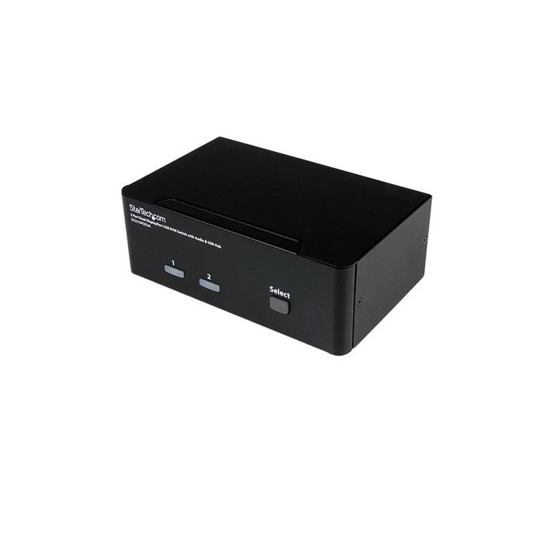 StarTech.com Switch KVM USB doppio DisplayPort 2 porte con audio e hub USB 2.0