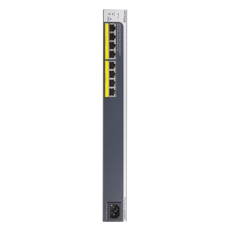 NETGEAR GS408EPP Gestito L2 Gigabit Ethernet (10 100 1000) Supporto Power over Ethernet (PoE) Nero, Grigio