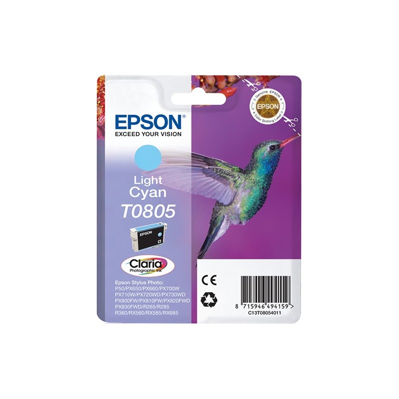 Epson Hummingbird T0805 ink cartridge 1 pc(s) Original Light Cyan