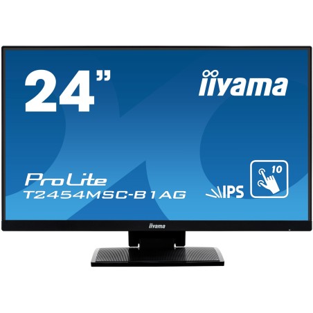 iiyama ProLite T2454MSC-B1AG Monitor PC 60,5 cm (23.8") 1920 x 1080 Pixel Full HD LED Touch screen Multi utente Nero