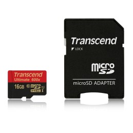 Transcend 16GB microSDHC Class 10 UHS-I (Ultimate) MLC Classe 10