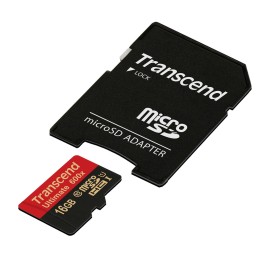 Transcend 16GB microSDHC Class 10 UHS-I (Ultimate) MLC Classe 10