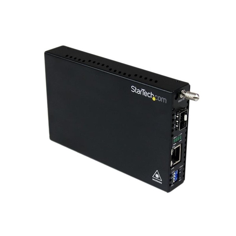 Gigabit Ethernet LWL / Glasfaser Medienkonverter mit SFP - 1000 Mbit/s Multim...