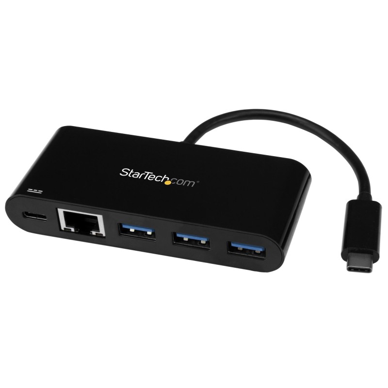 3 Port USB 3.0 Hub mit Gigabit Ethernet und Stromversorgung