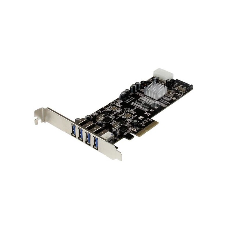 4-Port USB 3.0 PCI Express Card Adapter - PCIe SuperSpeed USB 3.0 Expansion C...