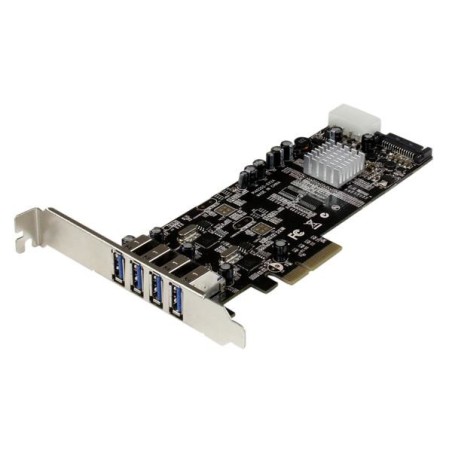 StarTech.com Adattatore scheda SuperSpeed USB 3.0 con 4 porte PCI Express (PCIe) con 2 canali da 5 Gbps dedicati - UASP -