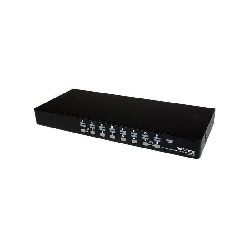 16 Port 1HE USB VGA KVM Switch mit OSD zur Rack-Montage inkl. Kabeln