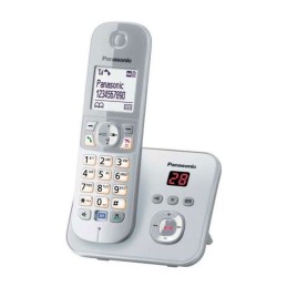 Panasonic KX-TG6823 Telefono DECT Identificatore di chiamata Argento, Bianco