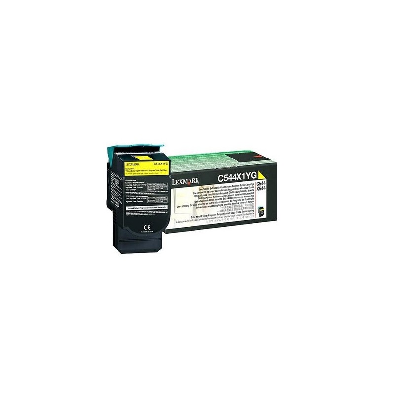 Lexmark C544, X544 Yellow Extra High Yield Return Programme (4K) toner cartridge Original