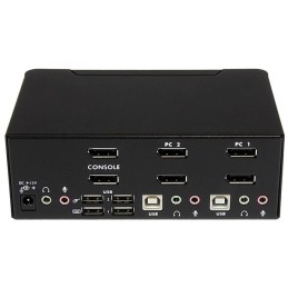 StarTech.com Switch KVM a 2 porte DisplayPort per doppio Monitor - 4k 60hz